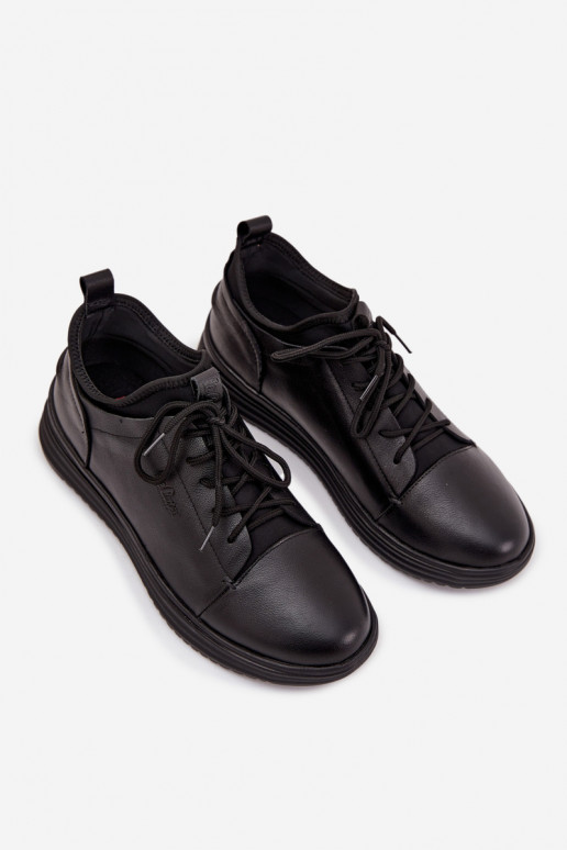 Pele Sapatos masculinos Lee Cooper LCJ-26-33-3964 cor preta Pele Sapatos masculinos Lee Cooper LCJ-26-33-3964 cor preta
