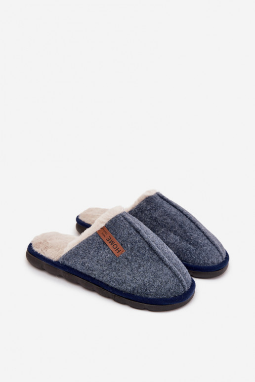 Chinelos Tem que sercho aquecimento com pelo por dentro azul escuro Darielle Chinelos Tem que sercho aquecimento com pelo por dentro azul escuro Darielle