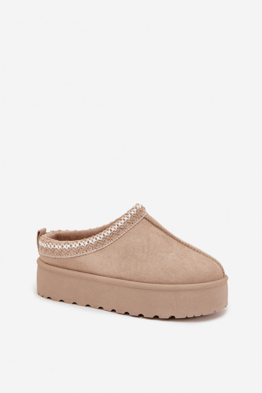 Botas de neve Infantil JuventudeHaftem com uma plataforma bege Jolisse Botas de neve Infantil JuventudeHaftem com uma plataforma bege Jolisse