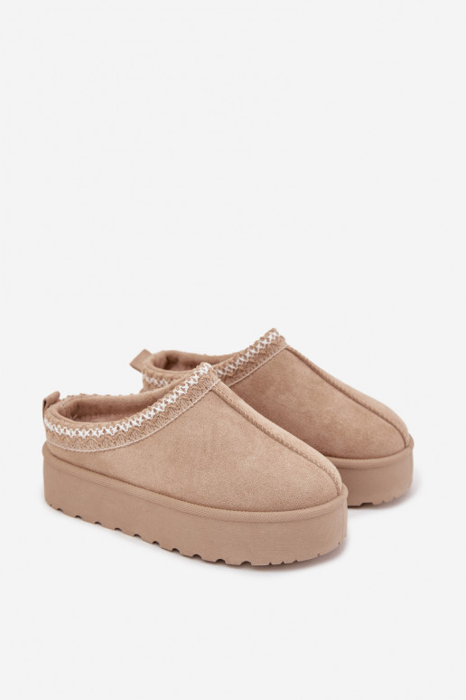 Botas de neve Infantil JuventudeHaftem com uma plataforma bege Jolisse Botas de neve Infantil JuventudeHaftem com uma plataforma bege Jolisse