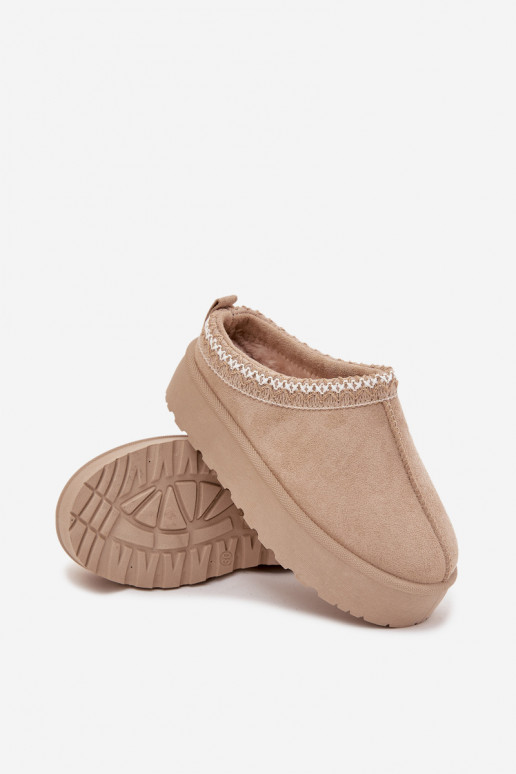 Botas de neve Infantil JuventudeHaftem com uma plataforma bege Jolisse Botas de neve Infantil JuventudeHaftem com uma plataforma bege Jolisse