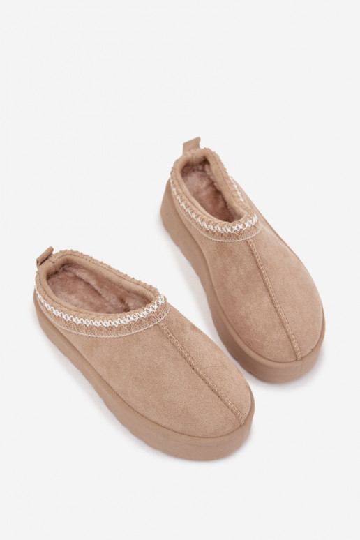 Botas de neve Infantil JuventudeHaftem com uma plataforma bege Jolisse Botas de neve Infantil JuventudeHaftem com uma plataforma bege Jolisse