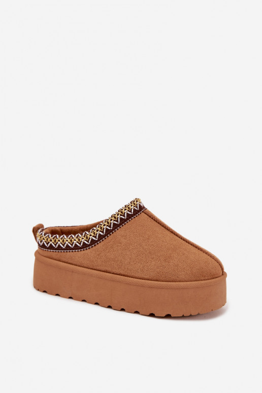 Botas de neve Infantil JuventudeHaftem com uma plataforma cor marrom Jolisse Botas de neve Infantil JuventudeHaftem com uma plataforma cor marrom Jolisse