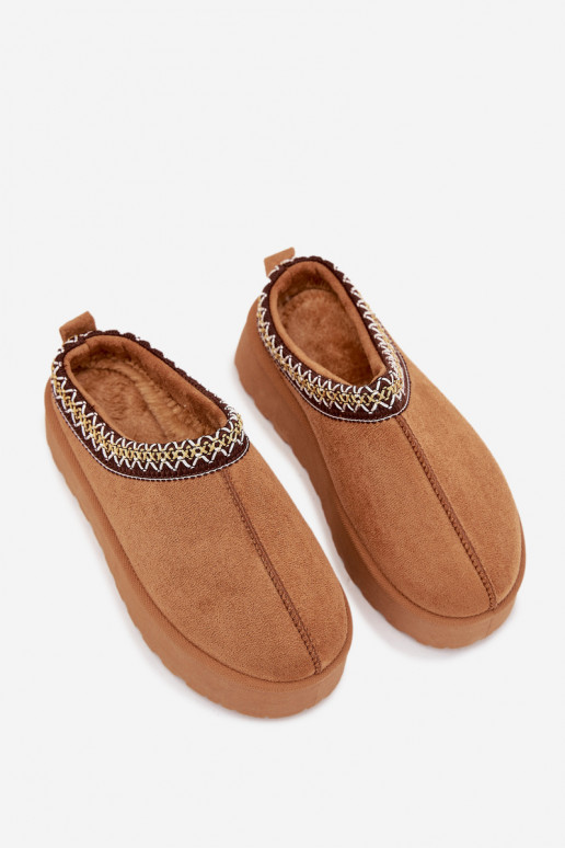 Botas de neve Infantil JuventudeHaftem com uma plataforma cor marrom Jolisse Botas de neve Infantil JuventudeHaftem com uma plataforma cor marrom Jolisse