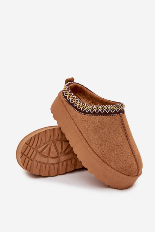 Botas de neve Infantil JuventudeHaftem com uma plataforma cor marrom Jolisse Botas de neve Infantil JuventudeHaftem com uma plataforma cor marrom Jolisse