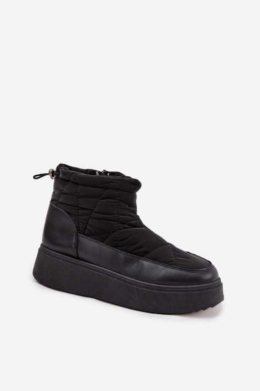 Botas de neve Feminino com uma plataforma aquecimento com pelo por dentro cor preta Tahlira Botas de neve Feminino com uma plataforma aquecimento com pelo por dentro cor preta Tahlira