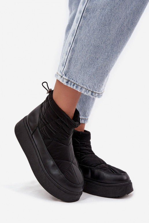 Botas de neve Feminino com uma plataforma aquecimento com pelo por dentro cor preta Tahlira Botas de neve Feminino com uma plataforma aquecimento com pelo por dentro cor preta Tahlira