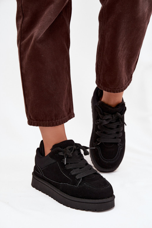 À modalo de tênis Feminino aquecimento com pelo por dentro cor preta Cyrissa À modalo de tênis Feminino aquecimento com pelo por dentro cor preta Cyrissa
