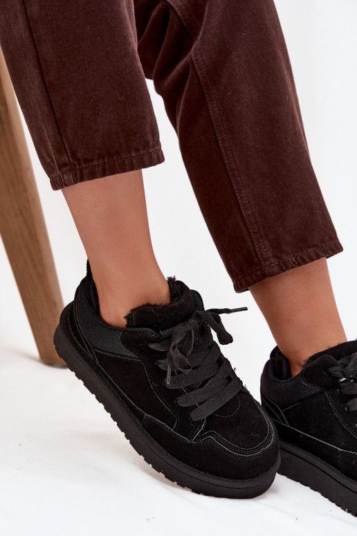 À modalo de tênis Feminino aquecimento com pelo por dentro cor preta Cyrissa À modalo de tênis Feminino aquecimento com pelo por dentro cor preta Cyrissa