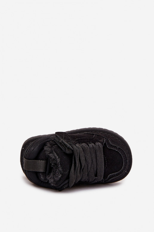 Tênis infantis aquecimento com pelo por dentro cor preta Mireen Tênis infantis aquecimento com pelo por dentro cor preta Mireen