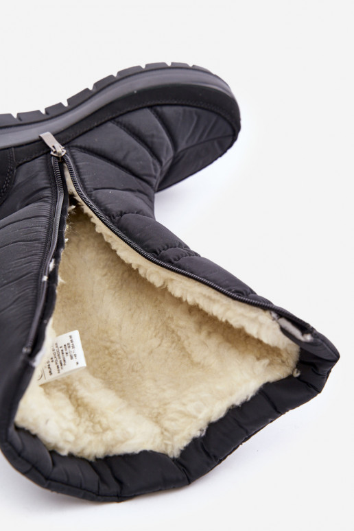 Feminino Botas de neve Com decoração Progress PROGJ-24-147 cor preta