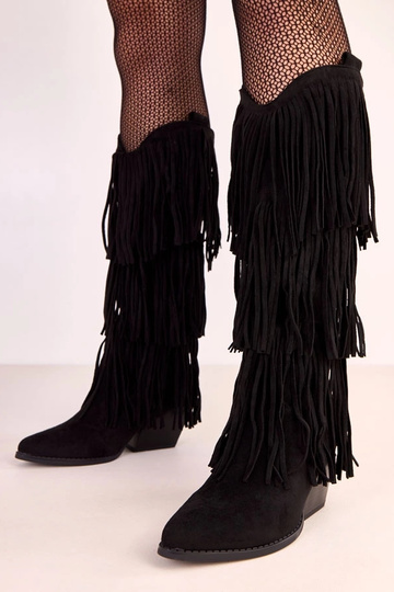 Botas de cowboy pretas com...