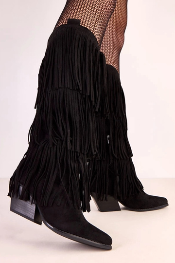 Botas de cowboy pretas com... 2