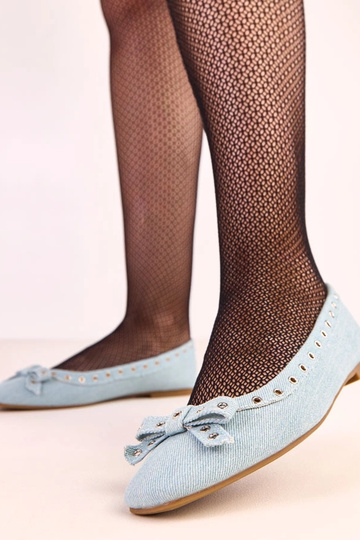 Bailarinas jeans com furos... 2