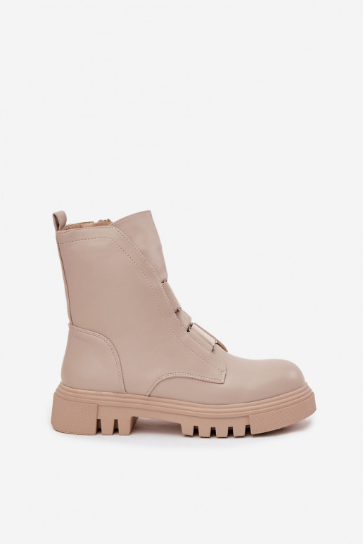 aquecimento Botins de trabalho Feminino Casal o castelo Eko Pele cor de marfim Tem que serilyra