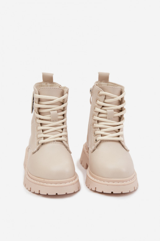 Botas Infantil aquecimento com pelo por dentro com enfeites LOVE bege Rosaira Botas Infantil aquecimento com pelo por dentro com enfeites LOVE bege Rosaira