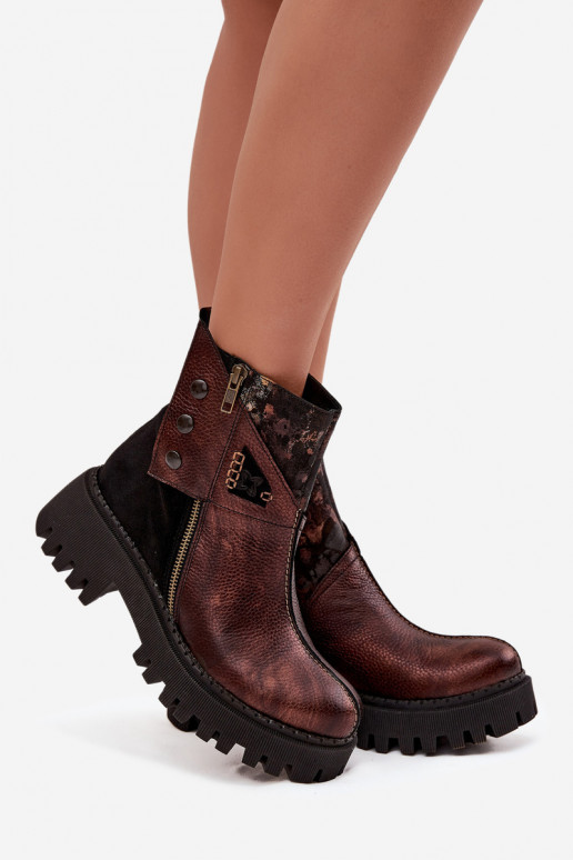 Pele aquecimento Botas com uma plataforma E saltos baixos Tem que serciejka 06140-02 cor marrom Pele aquecimento Botas com uma plataforma E saltos baixos Tem que serciejka 06140-02 cor marrom