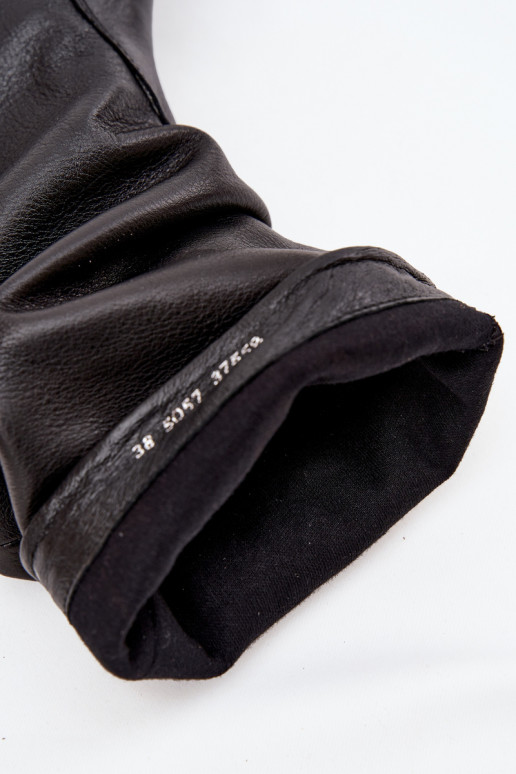 Feminino Pele botas Tem que serciejka 05057-20 cor preta