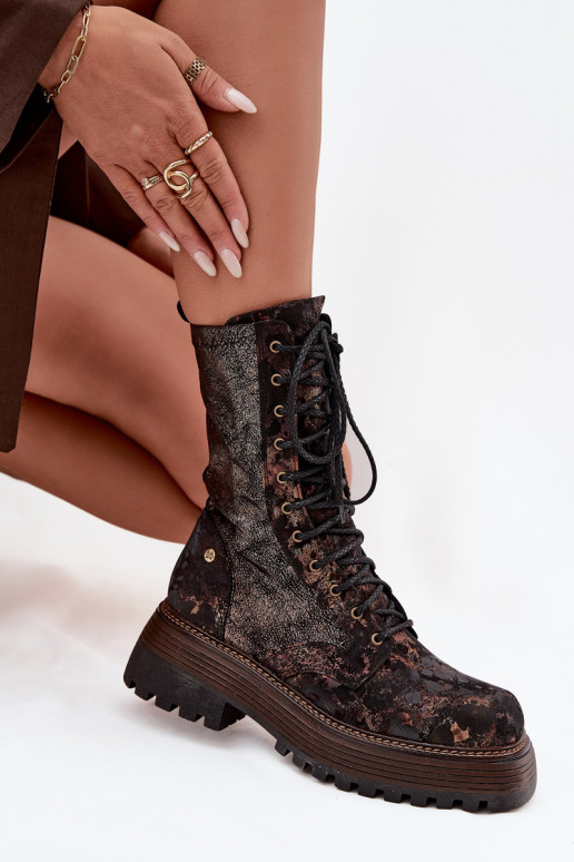 Botas femininas botas de montaria altas Tem que serciejka 06203-32 marrom-cor dourada Botas femininas botas de montaria altas Tem que serciejka 06203-32 marrom-cor dourada