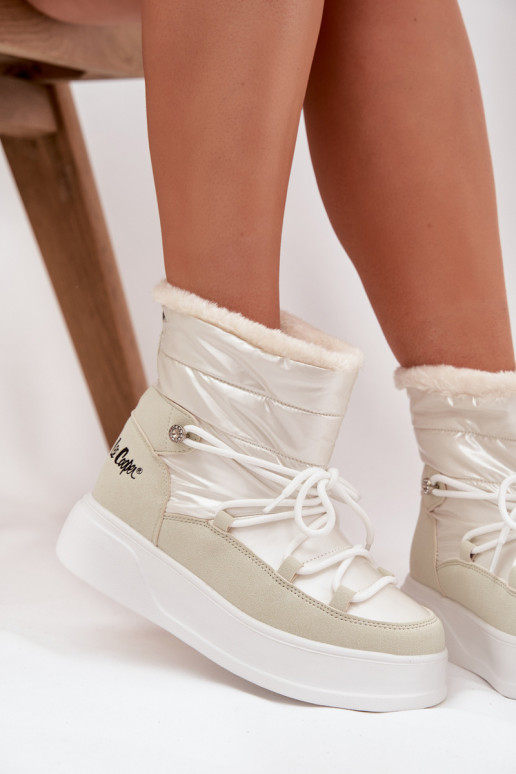 Botas de neve Feminino com uma plataforma Lee Cooper LCJ-25-03-3815 cor branca Botas de neve Feminino com uma plataforma Lee Cooper LCJ-25-03-3815 cor branca