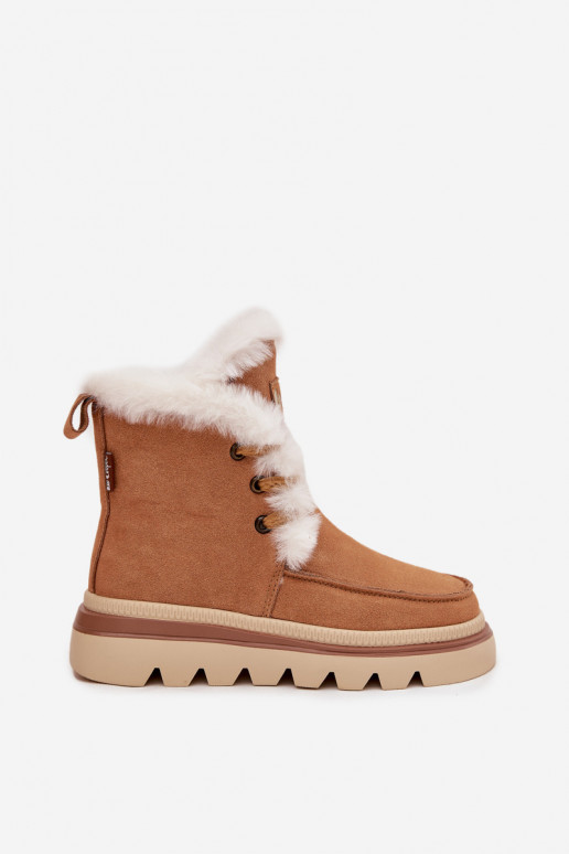 Botas de neve FemininoHabilitadoturalnego de camurçau Lee Cooper LCJ-25-01-3738 cor marrom