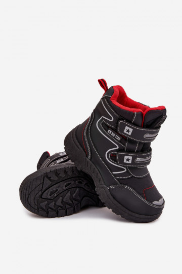 aquecimento Botas de neve infantis sapato Big Star OO374049 cor preta