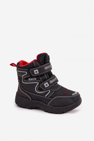 aquecimento Botas de neve infantis sapato Big Star OO374049 cor preta 2
