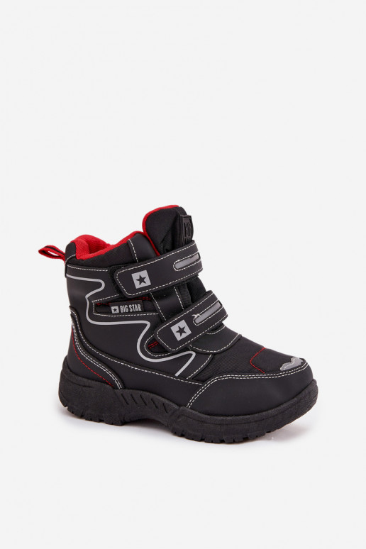 aquecimento Botas de neve infantis sapato Big Star OO374049 cor preta