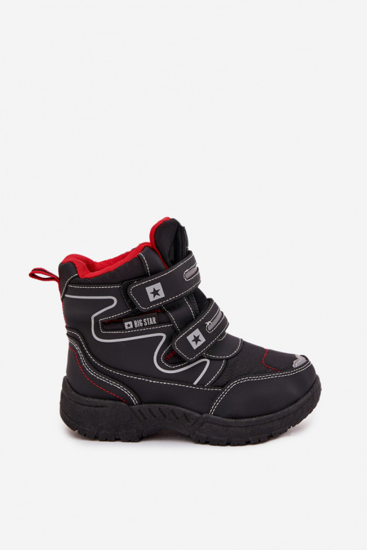 aquecimento Botas de neve infantis sapato Big Star OO374049 cor preta