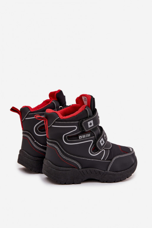 aquecimento Botas de neve infantis sapato Big Star OO374049 cor preta