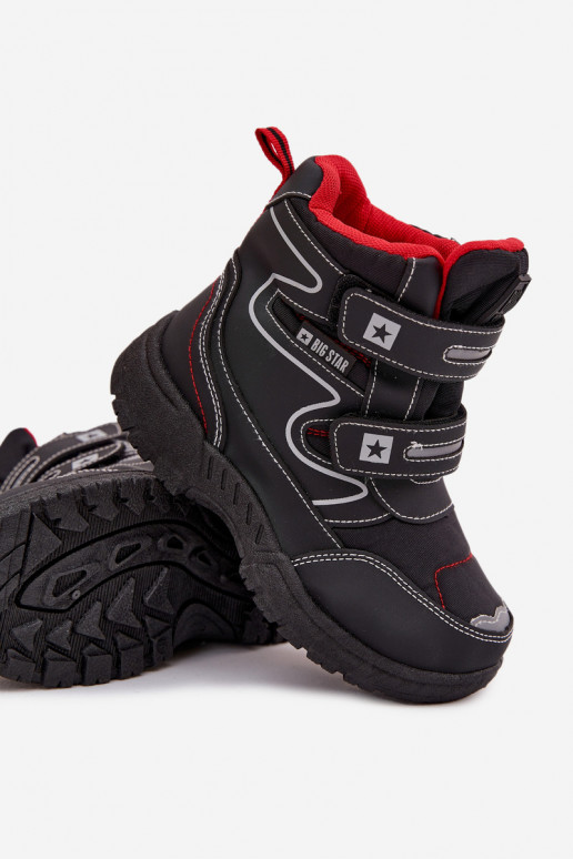 aquecimento Botas de neve infantis sapato Big Star OO374049 cor preta