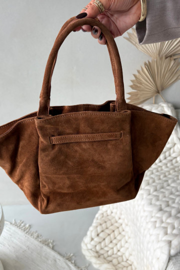 Bolsa de camurça marrom Orselle 2