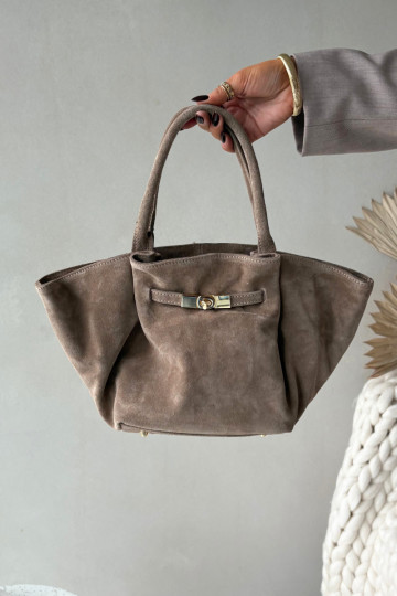 Bolsa de camurça bege Orselle