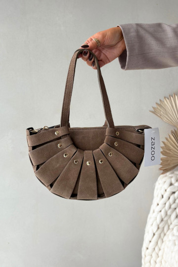 Bolsa de camurça bege Tai turirivane