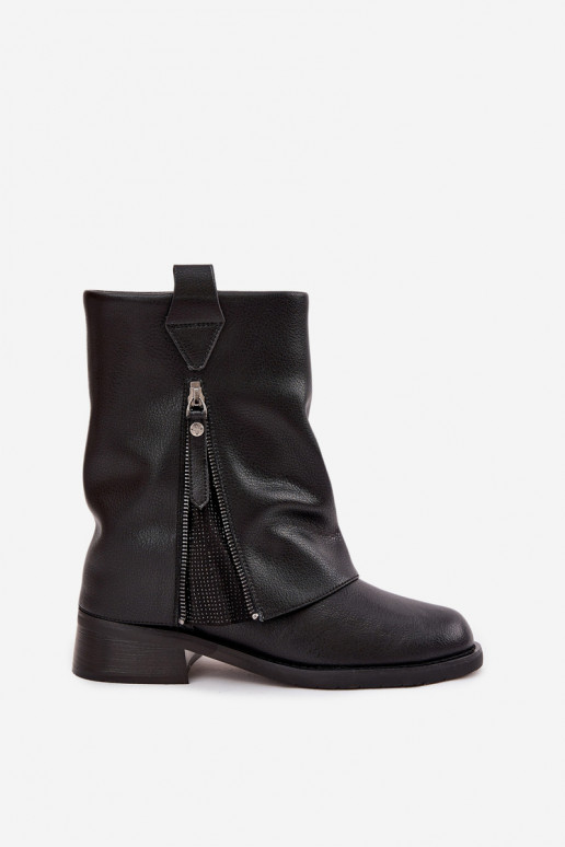 Pele Botas femininasEMyParainiętą CholeParaką Klocke Tem que serciejka K7213-01 cor preta Pele Botas femininasEMyParainiętą CholeParaką Klocke Tem que serciejka K7213-01 cor preta