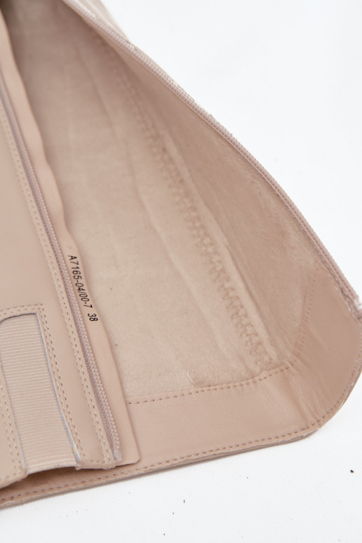 Pele aquecimento botas femininas com salto Tem que serciejka A7165-04 bege