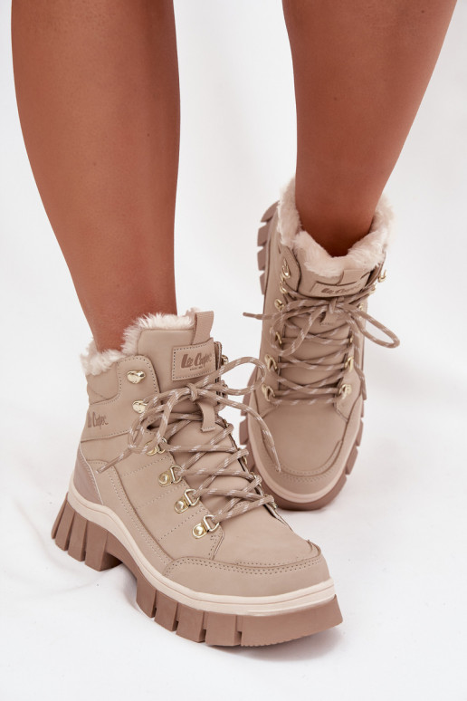 aquecimento sapato Feminino Lee Cooper LCJ-25-31-3910 bege