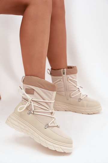 Botas de neve Feminino Casal o castelo Lee Cooper LCJ-25-44-3931 bege