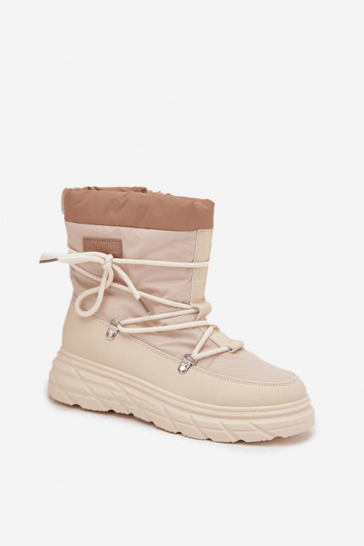 Botas de neve Feminino Casal o castelo Lee Cooper LCJ-25-44-3931 bege