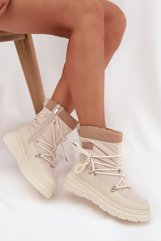 Botas de neve Feminino Casal o castelo Lee Cooper LCJ-25-44-3931 bege Botas de neve Feminino Casal o castelo Lee Cooper LCJ-25-44-3931 bege