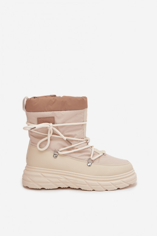 Botas de neve Feminino Casal o castelo Lee Cooper LCJ-25-44-3931 bege