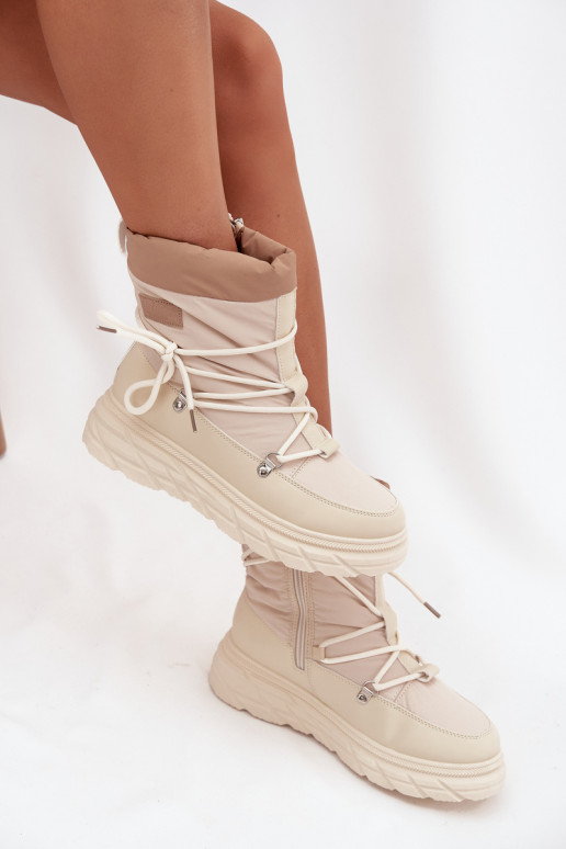 Botas de neve Feminino Casal o castelo Lee Cooper LCJ-25-44-3931 bege Botas de neve Feminino Casal o castelo Lee Cooper LCJ-25-44-3931 bege