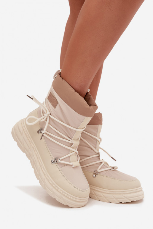 Botas de neve Feminino Casal o castelo Lee Cooper LCJ-25-44-3931 bege Botas de neve Feminino Casal o castelo Lee Cooper LCJ-25-44-3931 bege