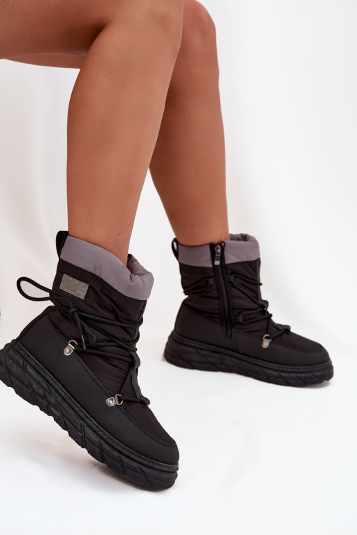 Botas de neve Feminino Casal o castelo Lee Cooper LCJ-25-44-3930 cor preta