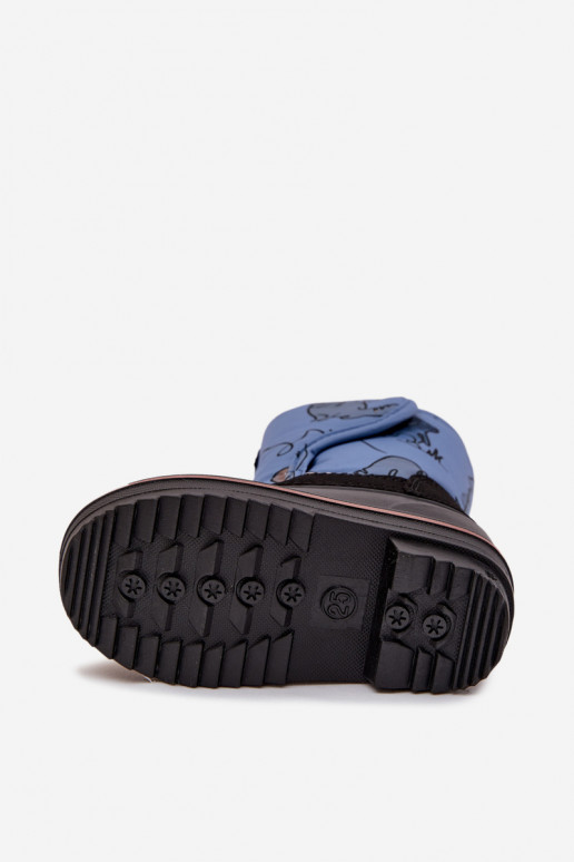 Botas de neve Infantil com fixadores adesivos Lee Cooper LCJ-25-10-3774 cor azul Botas de neve Infantil com fixadores adesivos Lee Cooper LCJ-25-10-3774 cor azul