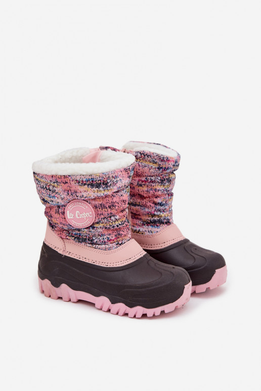 Botas de neve Infantil Infantil Casal o castelo Lee Cooper LCJ-25-10-3770 cor rosa Botas de neve Infantil Infantil Casal o castelo Lee Cooper LCJ-25-10-3770 cor rosa