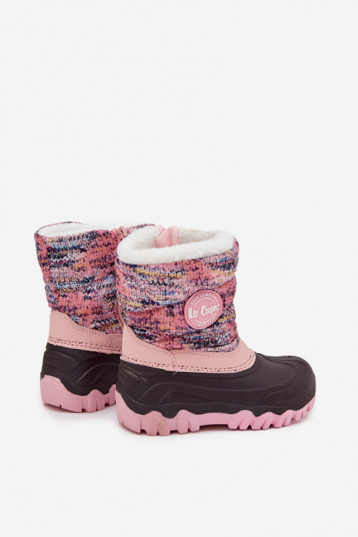 Botas de neve Infantil Infantil Casal o castelo Lee Cooper LCJ-25-10-3770 cor rosa