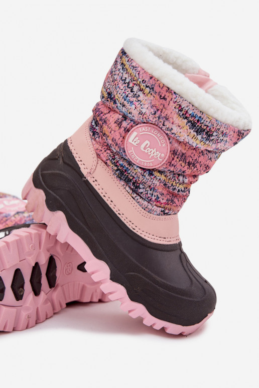 Botas de neve Infantil Infantil Casal o castelo Lee Cooper LCJ-25-10-3770 cor rosa