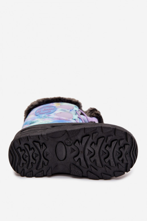 Botas de neve Infantil Infantil com um casaco de pele I Ściągaczem Lee Cooper LCJ-25-10-3778 Cor violeta Botas de neve Infantil Infantil com um casaco de pele I Ściągaczem Lee Cooper LCJ-25-10-3778 Cor violeta