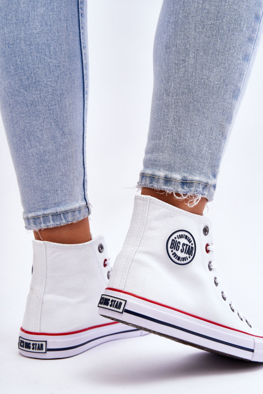 Feminino À modalo clássico sapatos de lazer com sola Big Star T274026 cor branca